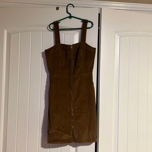 Brand new brown corduroy dress